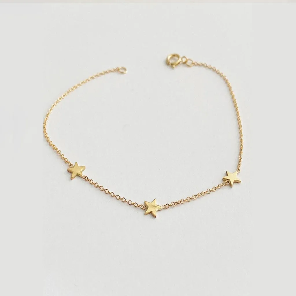 3 Star Bracelet (Gold)