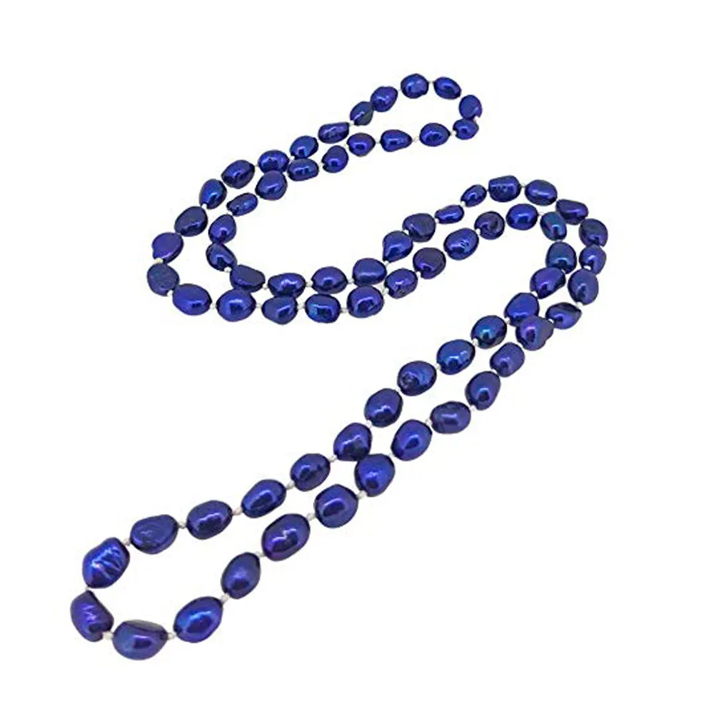 8-9mm Baroque Shape Freshwater Pearl Necklace, Long Length 75cm/30" for Women