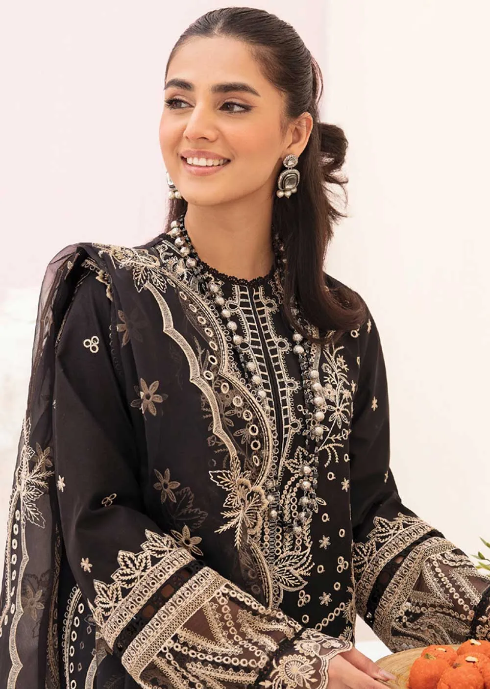 ACL-07-R - Noir - Readymade - Chickenkari Lawn Collection by Afrozeh 2023