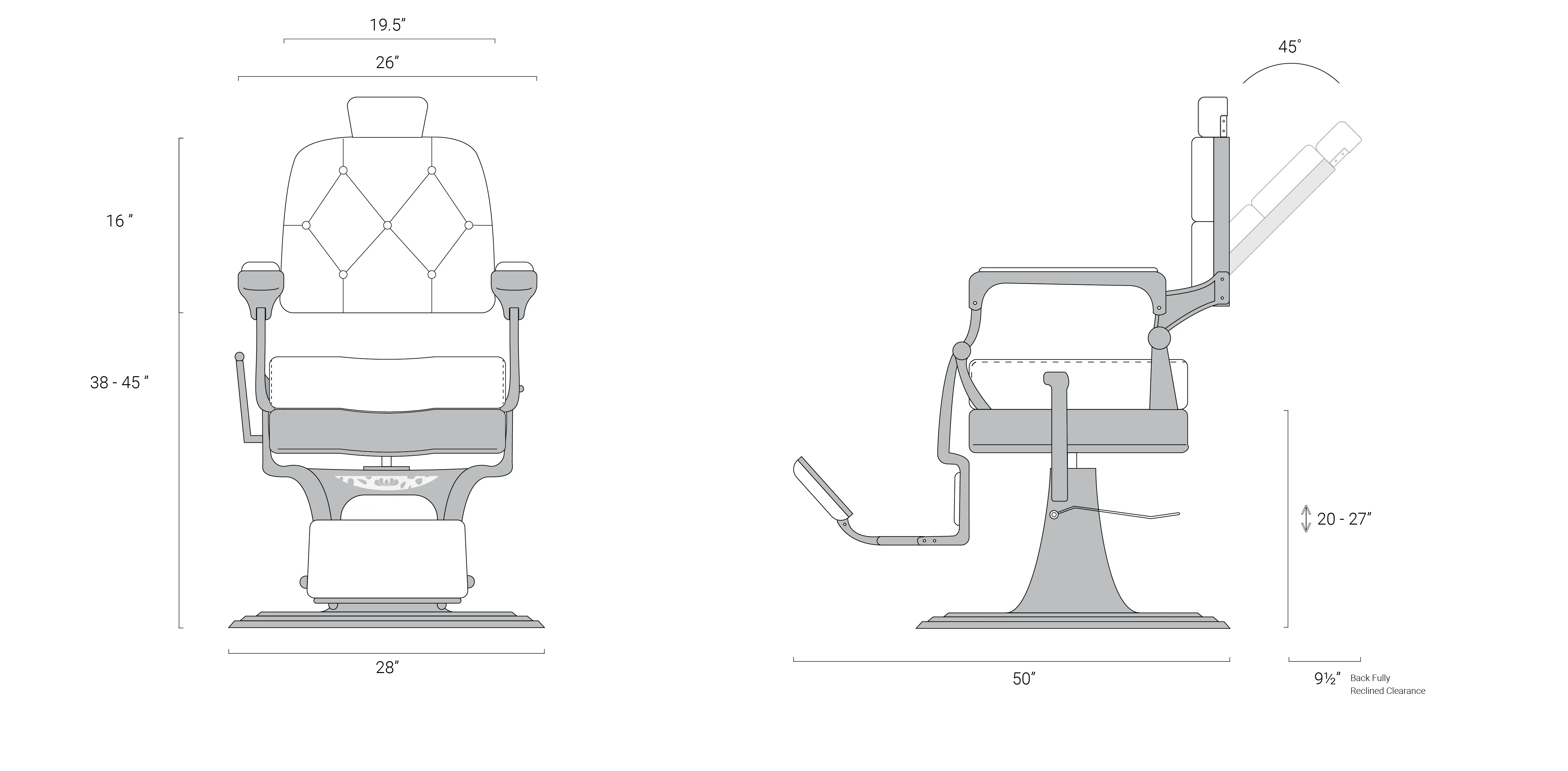 Adams Barber Chair