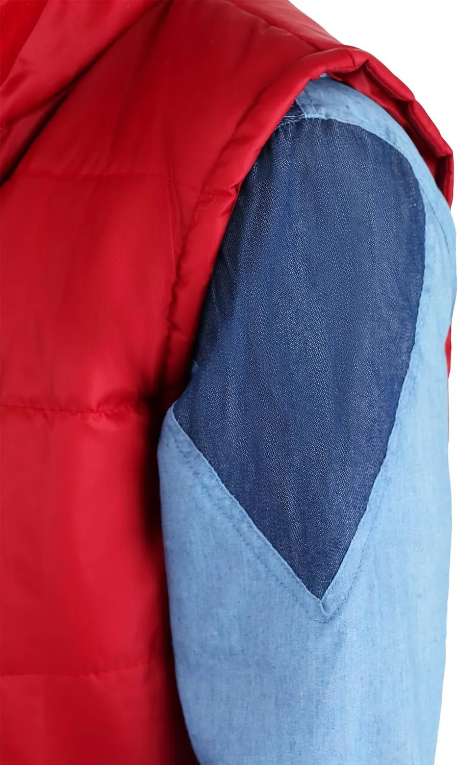 Adult Back to the Future Marty McFly Halloween Costume with Vest, Jacket, Shirt | Cosplay Outfit | Officially Licensed