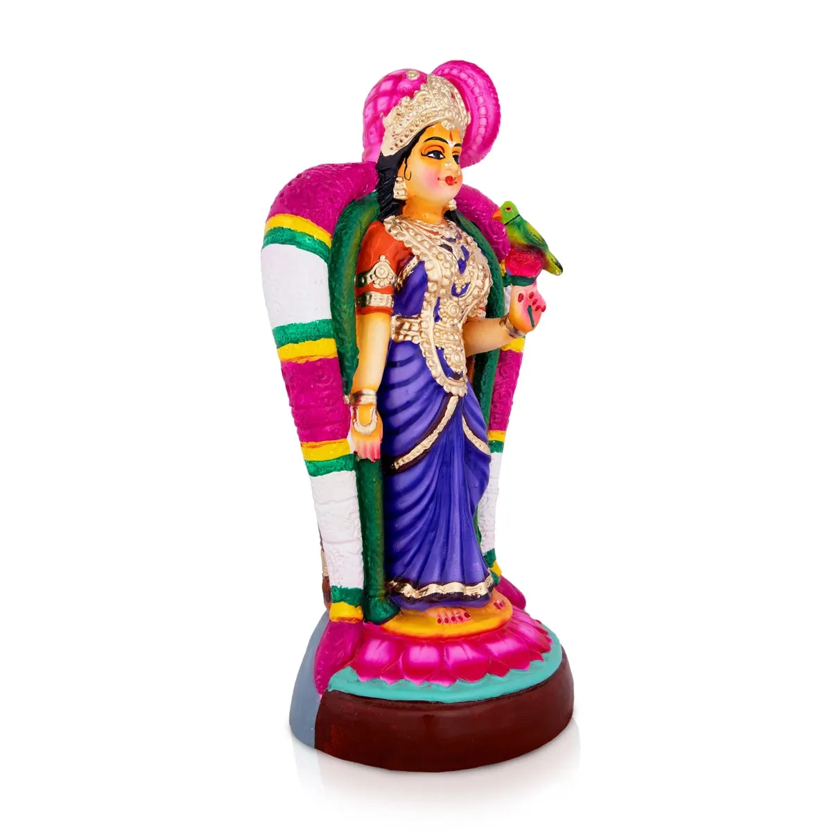 Andal Paper Mache Golu Bommai - 15 x 9 Inches | Giri Golu Doll/ Navaratri Golu Bomma/Gombe/Bommai