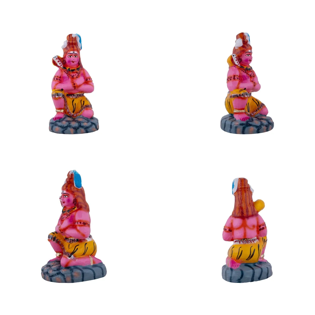 Arupadai Veedu Clay Golu Bommai Set - 10 x 6 Inches | Giri Golu Doll/ Navaratri Golu Bomma/Gombe/Bommai