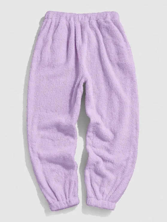 Bear Pattern Hoodie And Pants Set