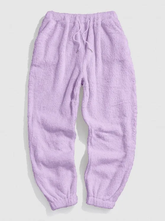 Bear Pattern Hoodie And Pants Set