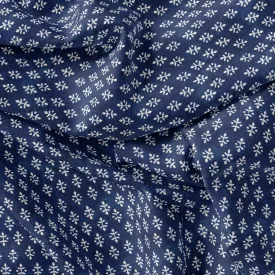 Beautiful Tiny Blue Plants Digital Printed Fabric