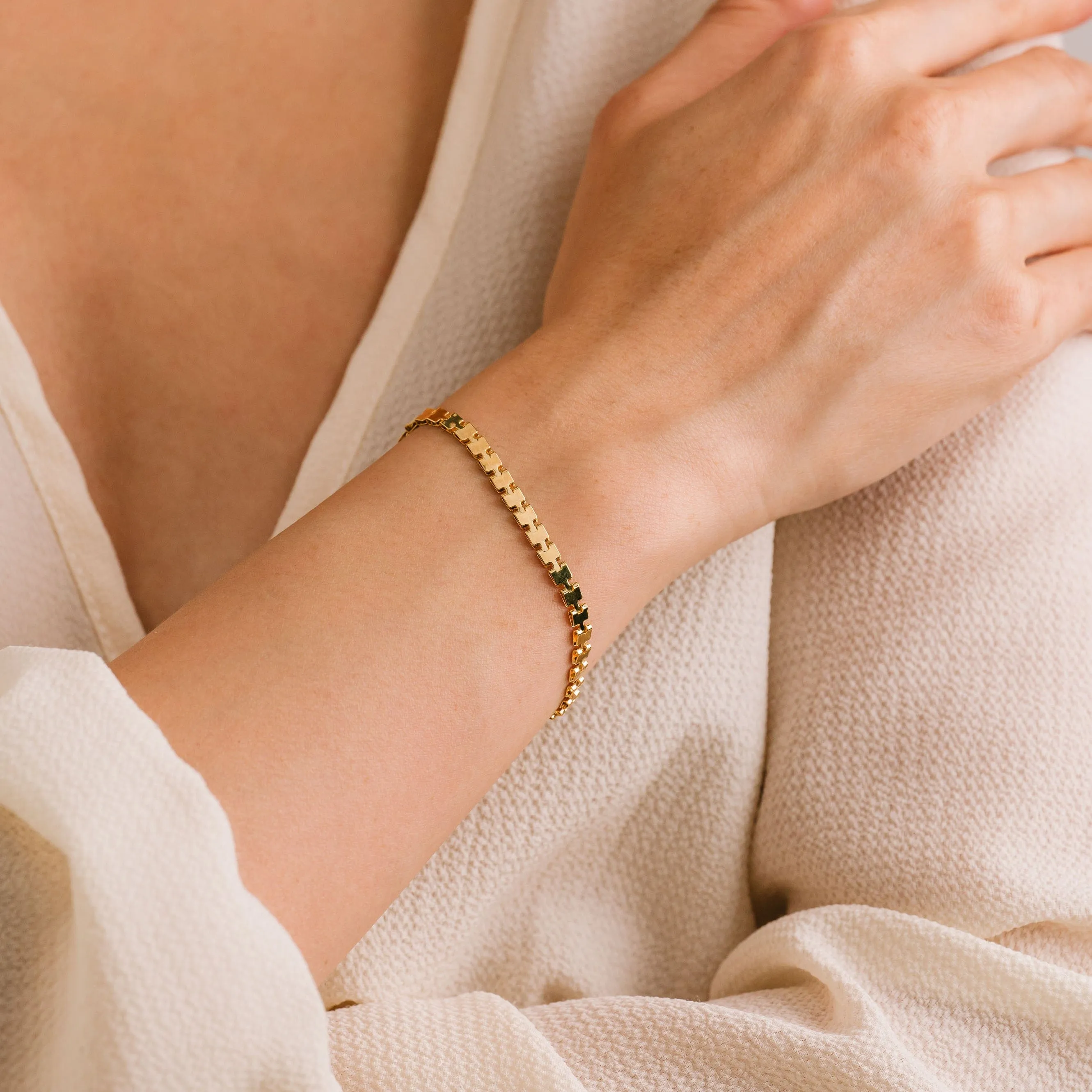 Bowie Chain Bracelet Gold