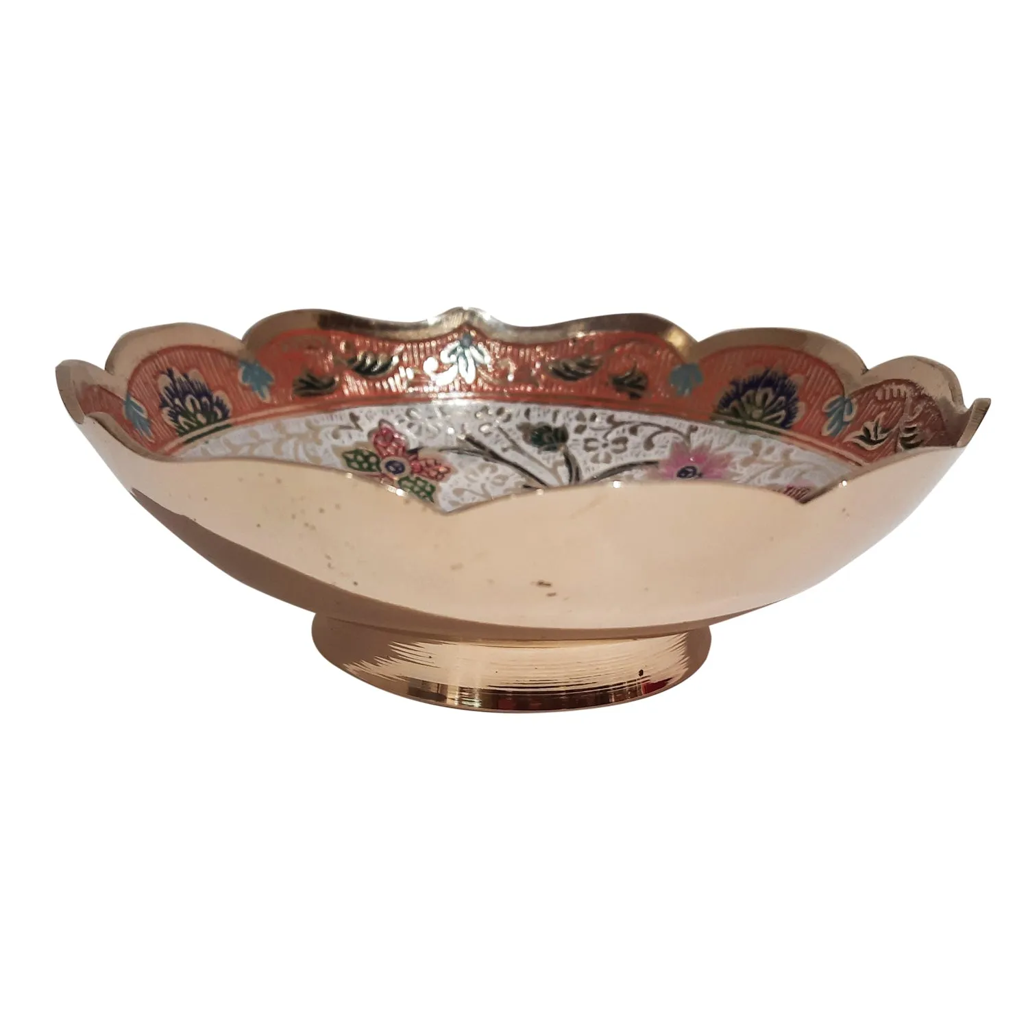 Brass Meenakari Bowl 6 in