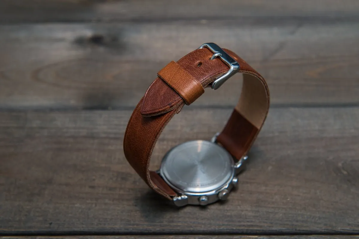 Buttero leather watch strap, handmade in Finland - 10mm, 12 mm, 14 mm, 16mm, 17 mm, 18mm, 19 mm, 20mm, 21mm, 22mm, 23 mm,  24mm, 25 mm, 26 mm.