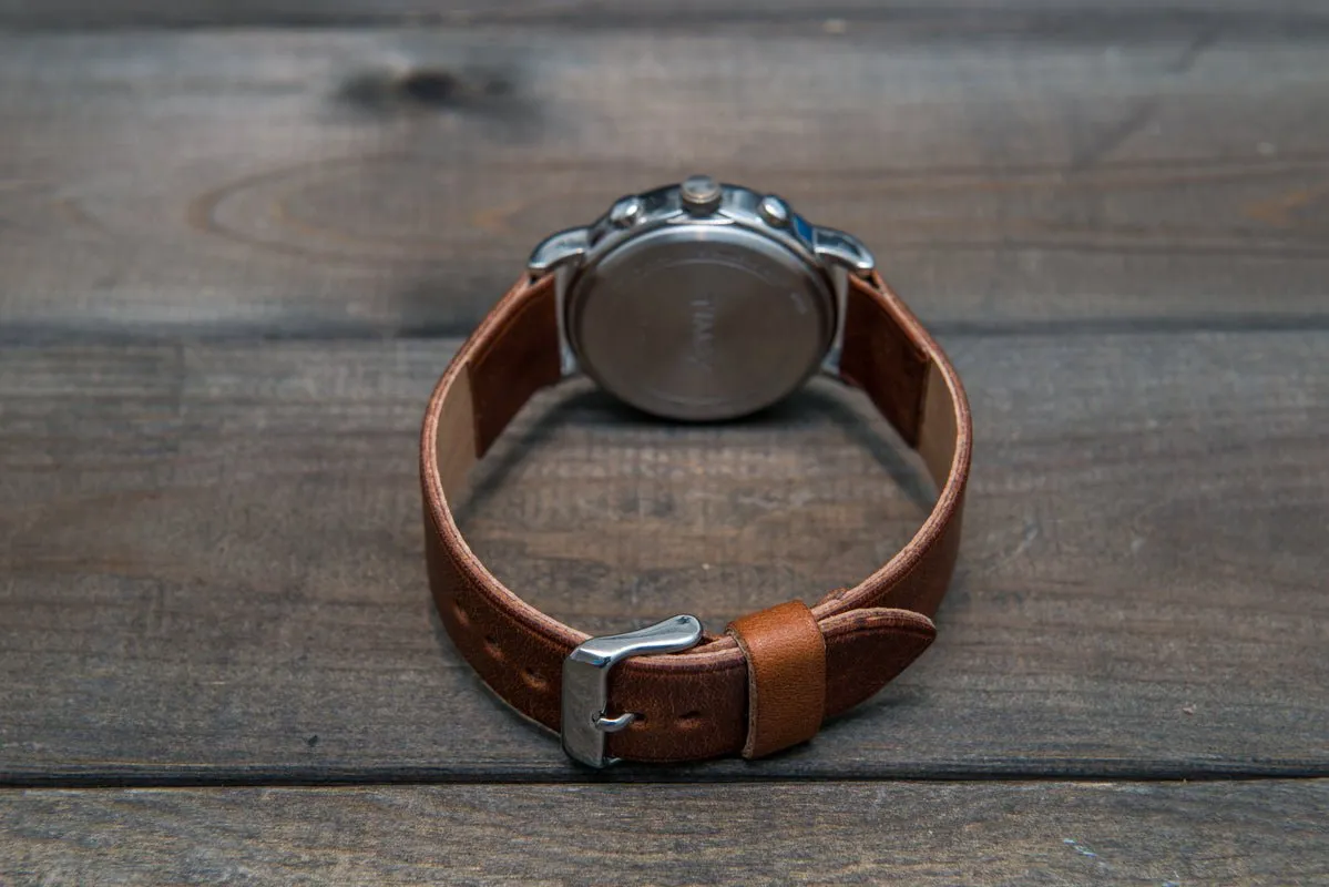 Buttero leather watch strap, handmade in Finland - 10mm, 12 mm, 14 mm, 16mm, 17 mm, 18mm, 19 mm, 20mm, 21mm, 22mm, 23 mm,  24mm, 25 mm, 26 mm.