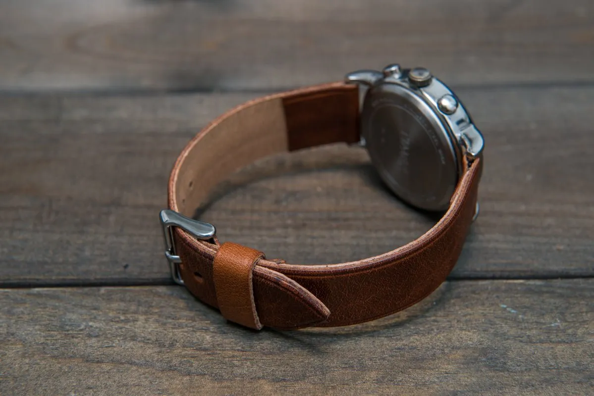 Buttero leather watch strap, handmade in Finland - 10mm, 12 mm, 14 mm, 16mm, 17 mm, 18mm, 19 mm, 20mm, 21mm, 22mm, 23 mm,  24mm, 25 mm, 26 mm.