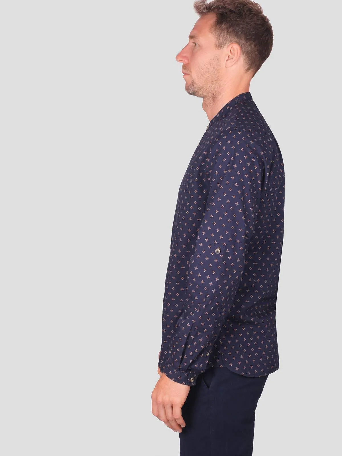 Chaucer Fairtrade Organic Cotton Long Sleeve Printed Shirt
