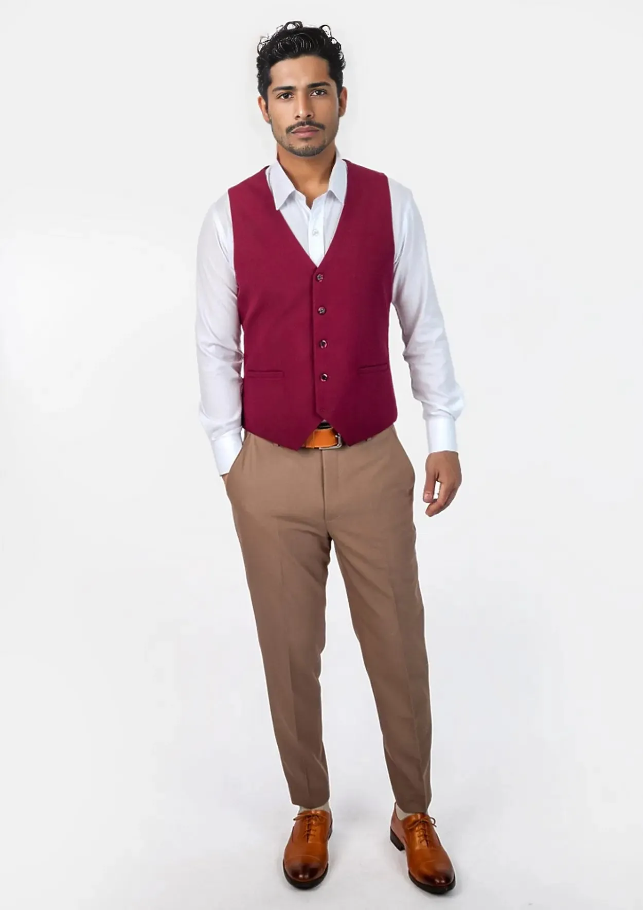 Claret Red Vest