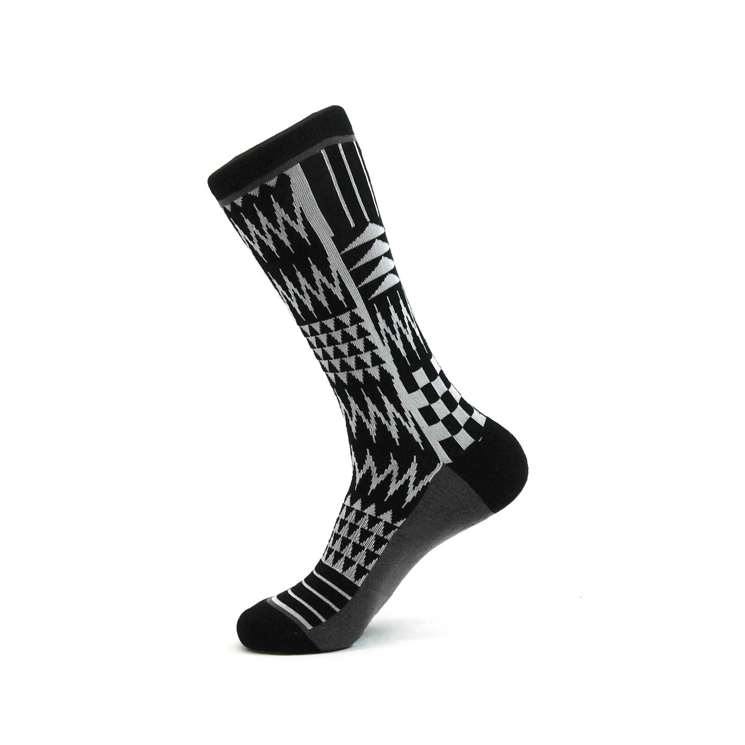 Coast Salish Pattern Crew Socks
