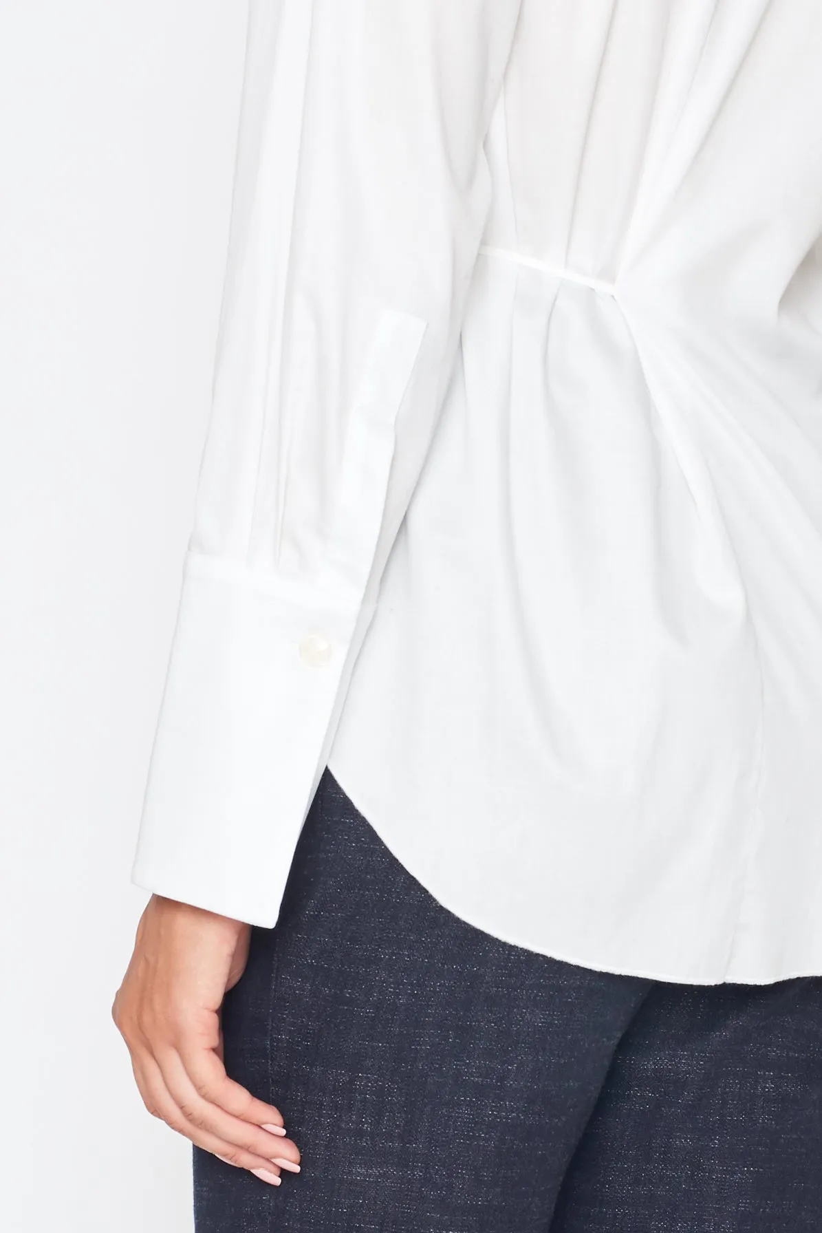 Cotton Side-Tie Blouse