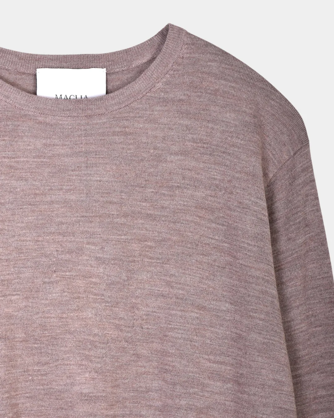 Crewneck Silk/Cashmere - Beige