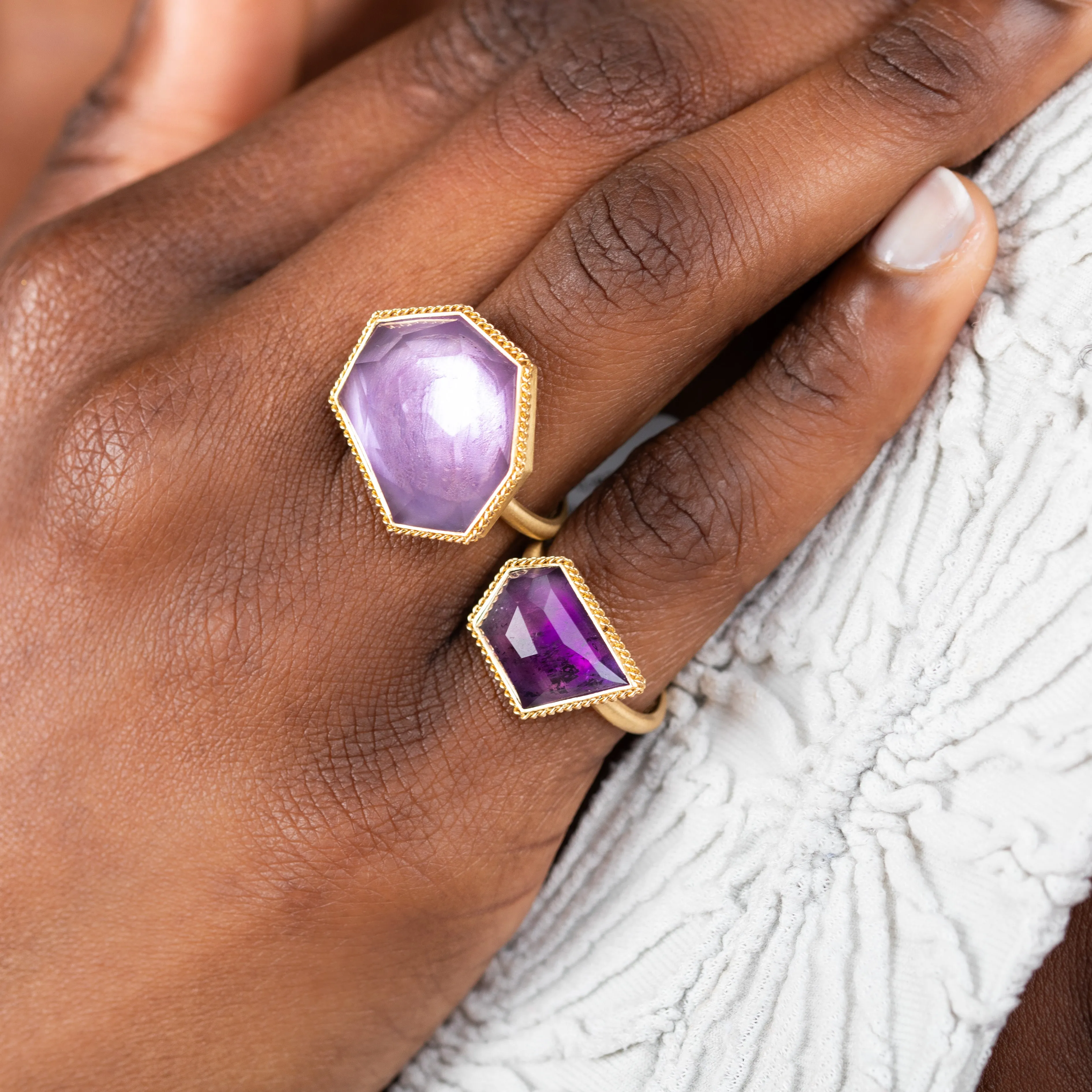 Deep Purple Amethyst Ring