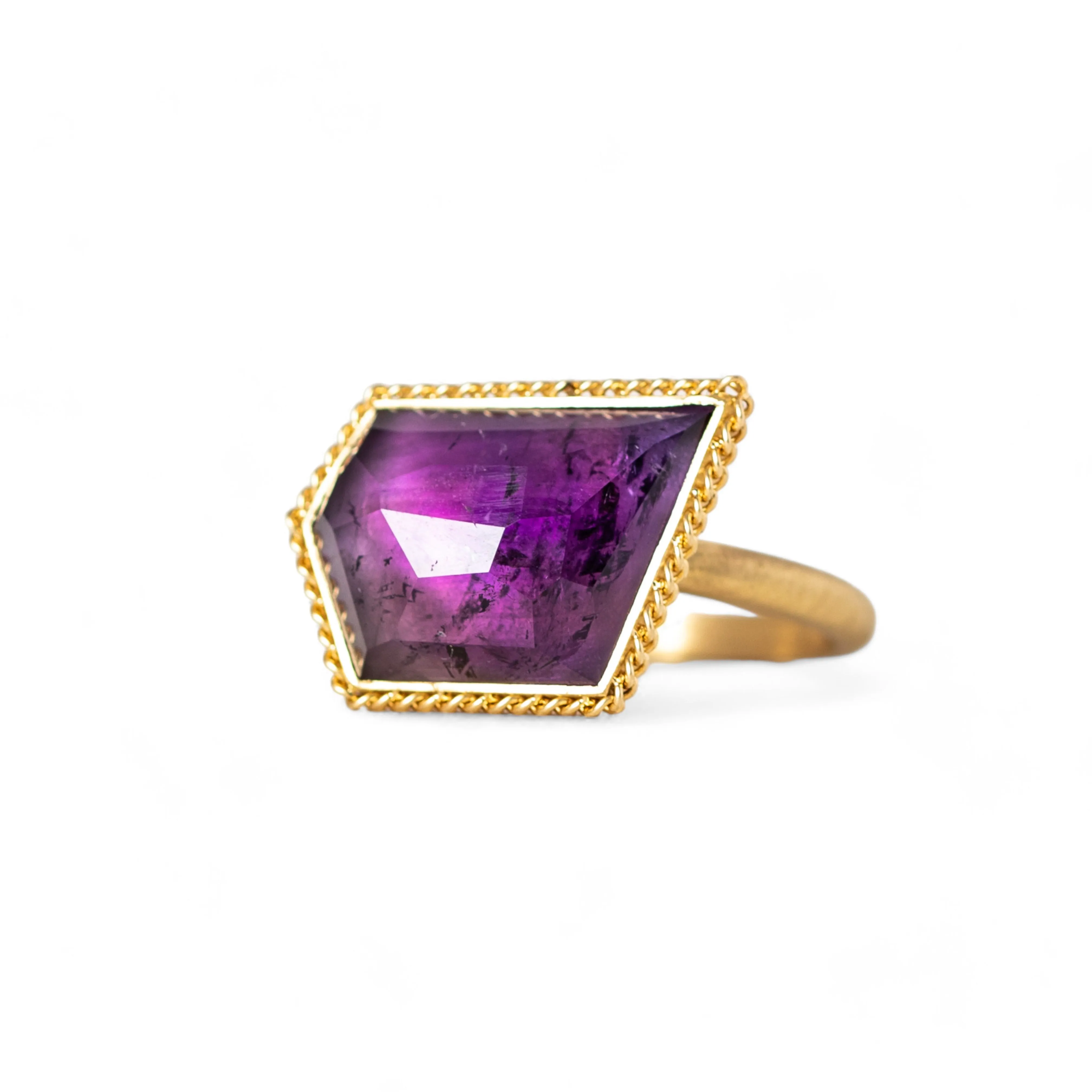 Deep Purple Amethyst Ring