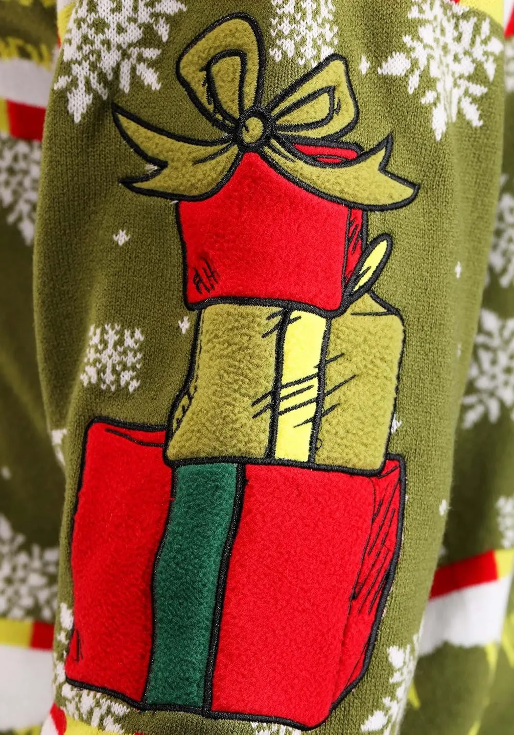 Dr. Seuss The Grinch Holiday Sweater for Adults - You're a Mean One Mr. Grinch Christmas Sweater for Men & Women