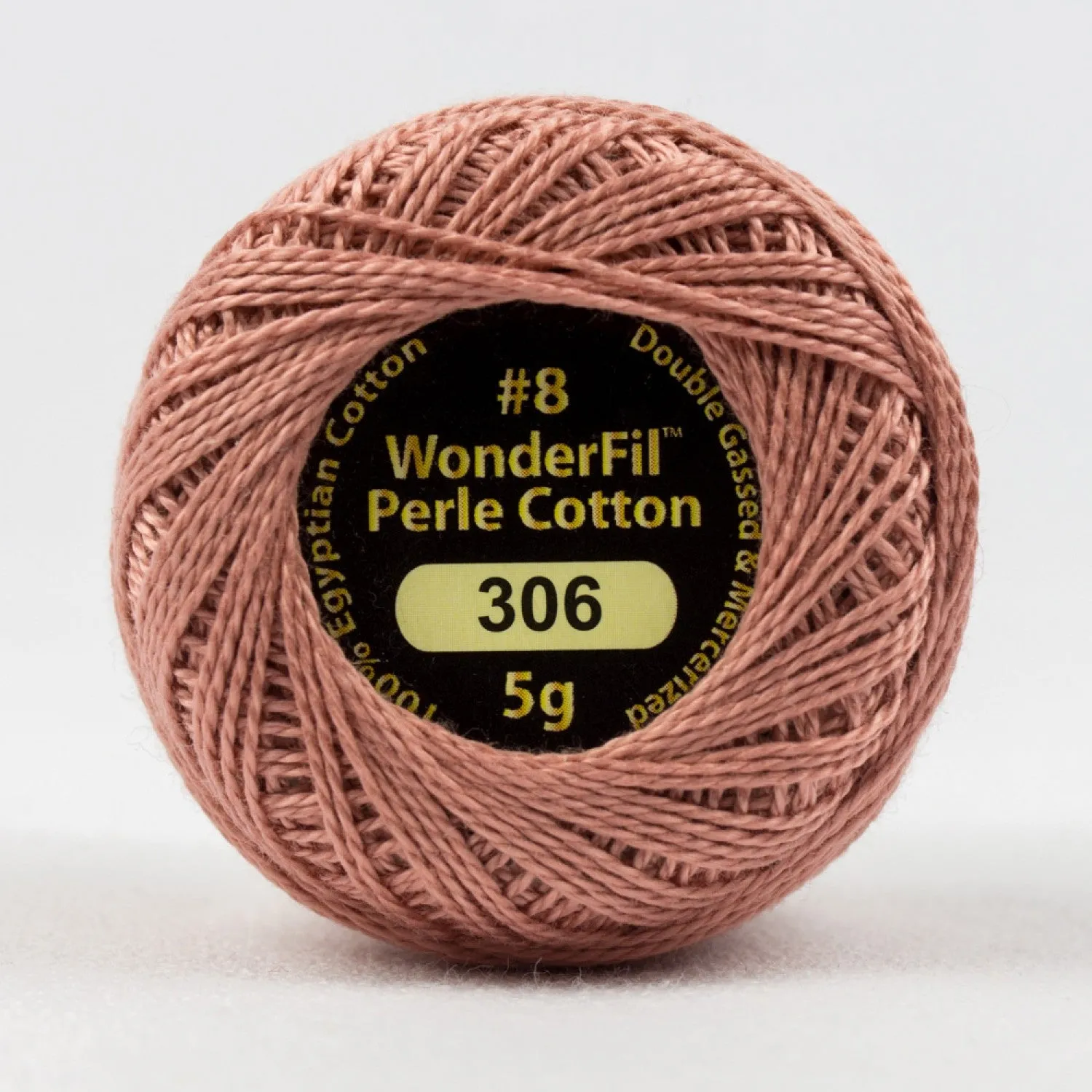 Eleganza #8 Perle Cotton by WonderFil | EL5G-306 Rosy Tan | 5 grams