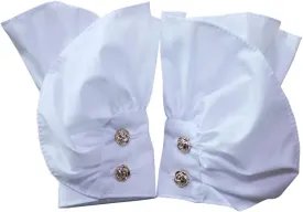 Elegtiskas Gothic Lace Cuffs - Stretch Wrist Jabot Fake Sleeves for Women and Girls