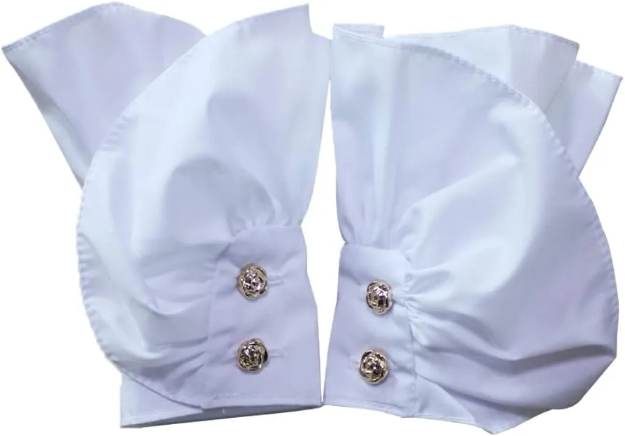 Elegtiskas Gothic Lace Cuffs - Stretch Wrist Jabot Fake Sleeves for Women and Girls