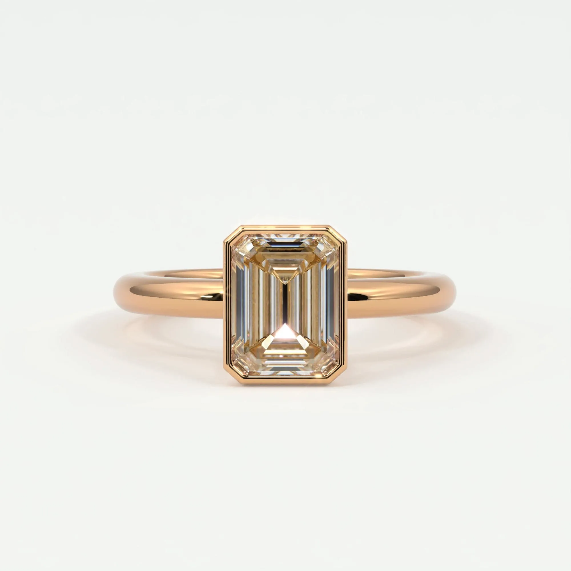 Emerald Cut Bezel Setting