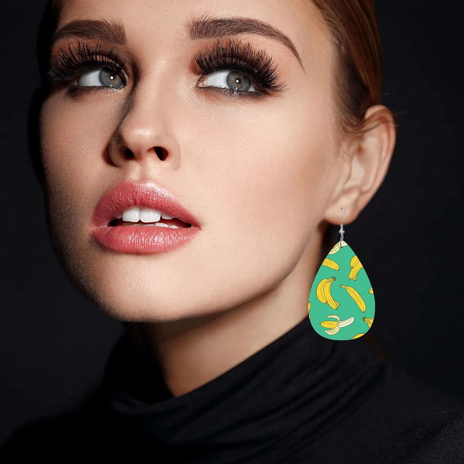 Exotic Flower Fashion Faux Leather Earrings Traditional Folk Ethnic Ornament Floral Wedding Teardrop Earrings Jewelry For Women Friends Bridal