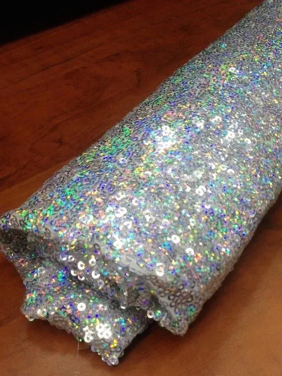 Fabulous Spangle/Glitz  Sequin fabric 54 Inches Fabric Sold By The Yard Runners Dress Tablecloths Decorations