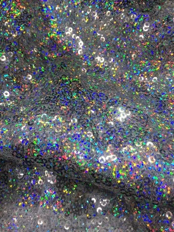 Fabulous Spangle/Glitz  Sequin fabric 54 Inches Fabric Sold By The Yard Runners Dress Tablecloths Decorations