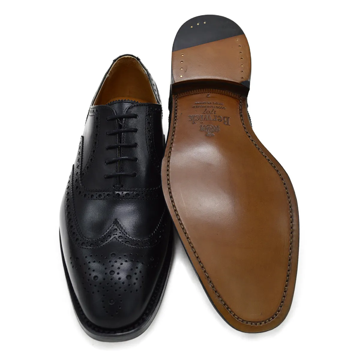 FACTORY SECOND Berwick 1707 Brogue (5215) - Black