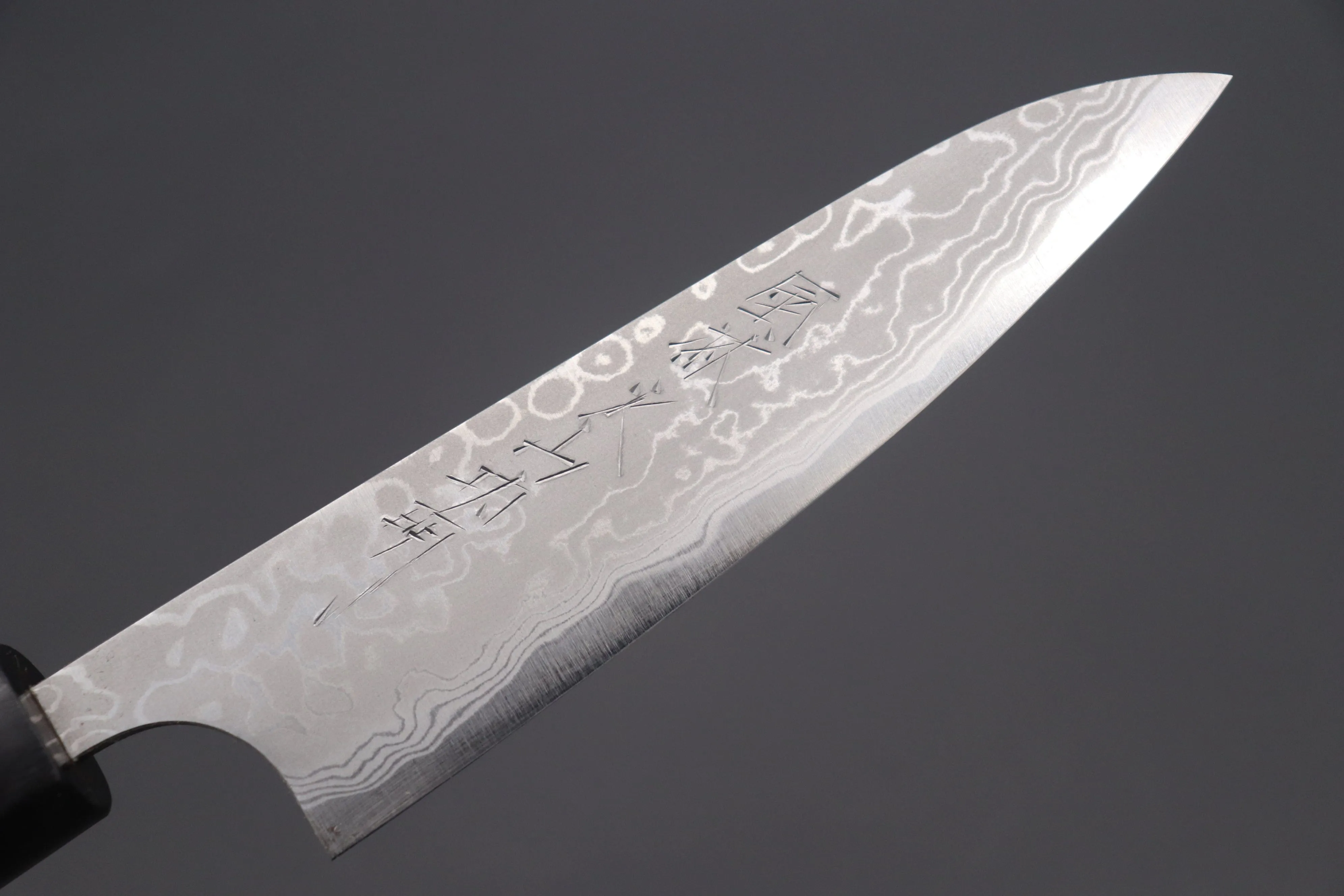 Fu-Rin-Ka-Zan Aogami Super Custom Damascus Series Wa Petty (120mm and 150mm, Octagonal Walnut Wood Handle, 2 sizes)