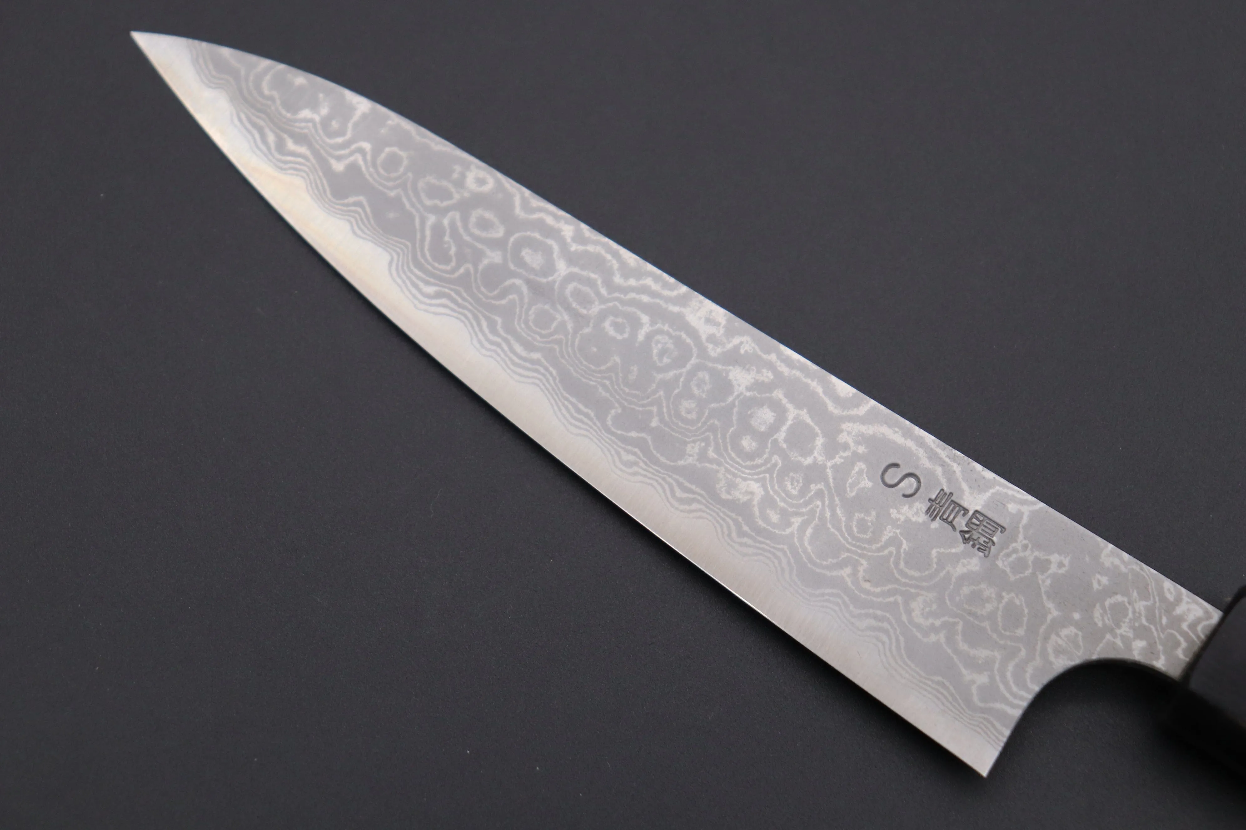Fu-Rin-Ka-Zan Aogami Super Custom Damascus Series Wa Petty (120mm and 150mm, Octagonal Walnut Wood Handle, 2 sizes)