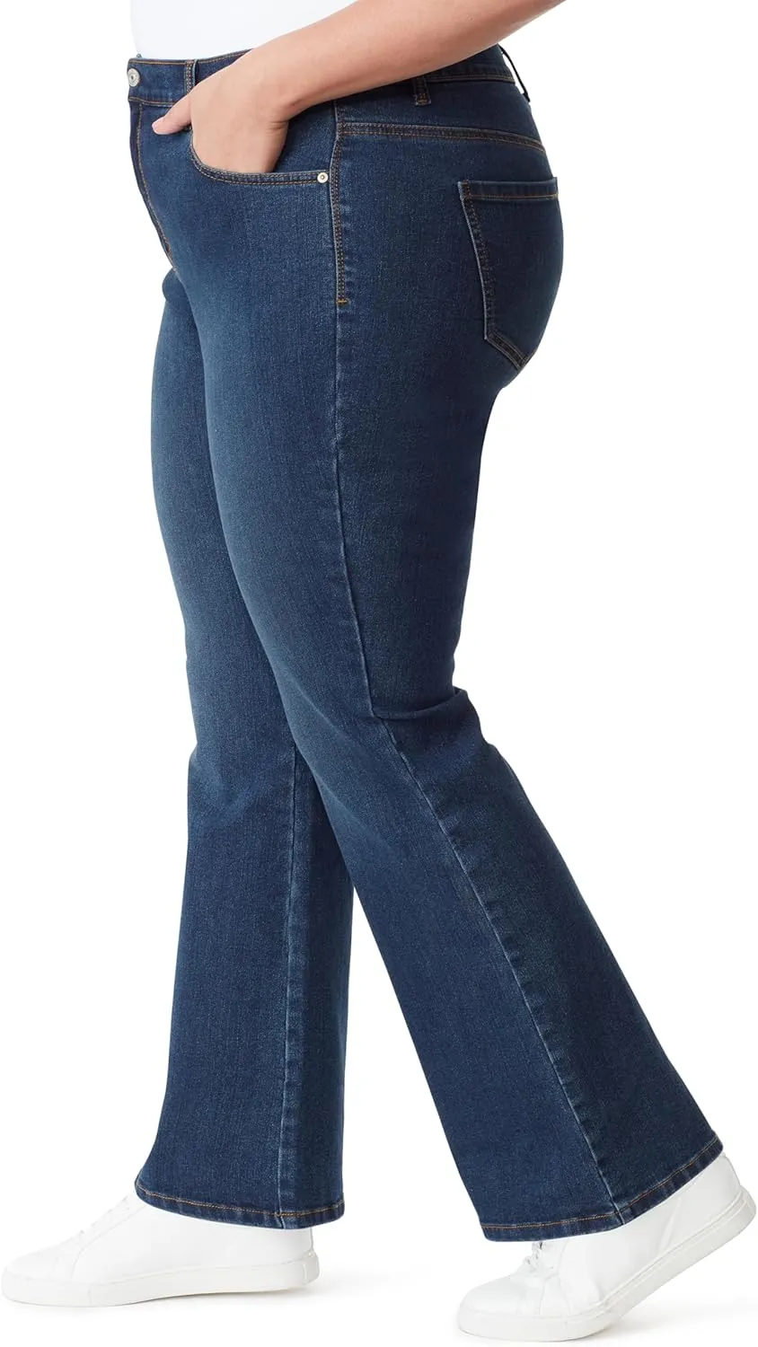 Gloria Vanderbilt Women's Amanda High Rise Boot Cut Jean Plus