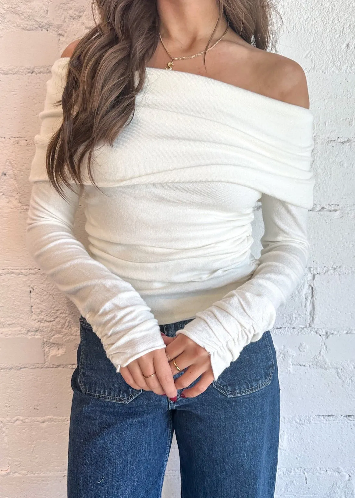 Graceful Gather Long Sleeve Top