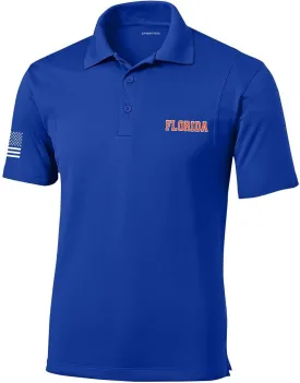 Heritage Pride Football Team Color State Name Embroidered Golf Polo
