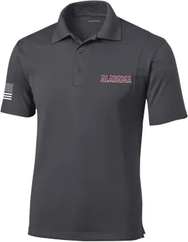 Heritage Pride Football Team Color State Name Embroidered Golf Polo