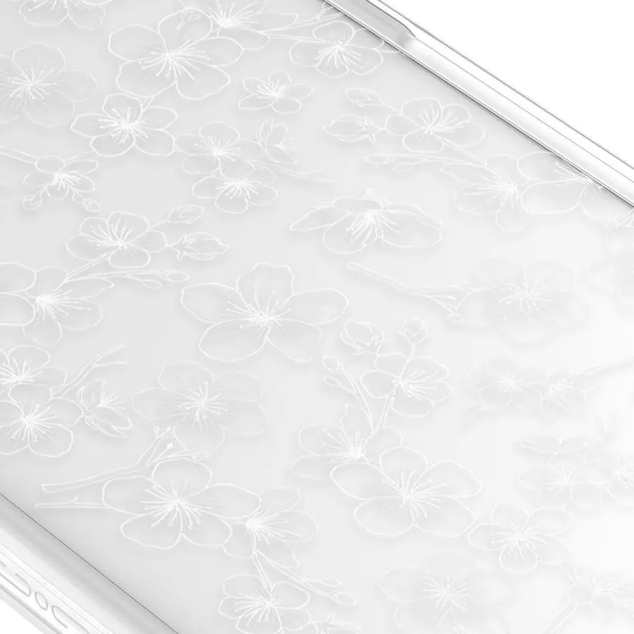 iPhone 12 Pro Cherry Blossom White Phone Case MagSafe Compatible