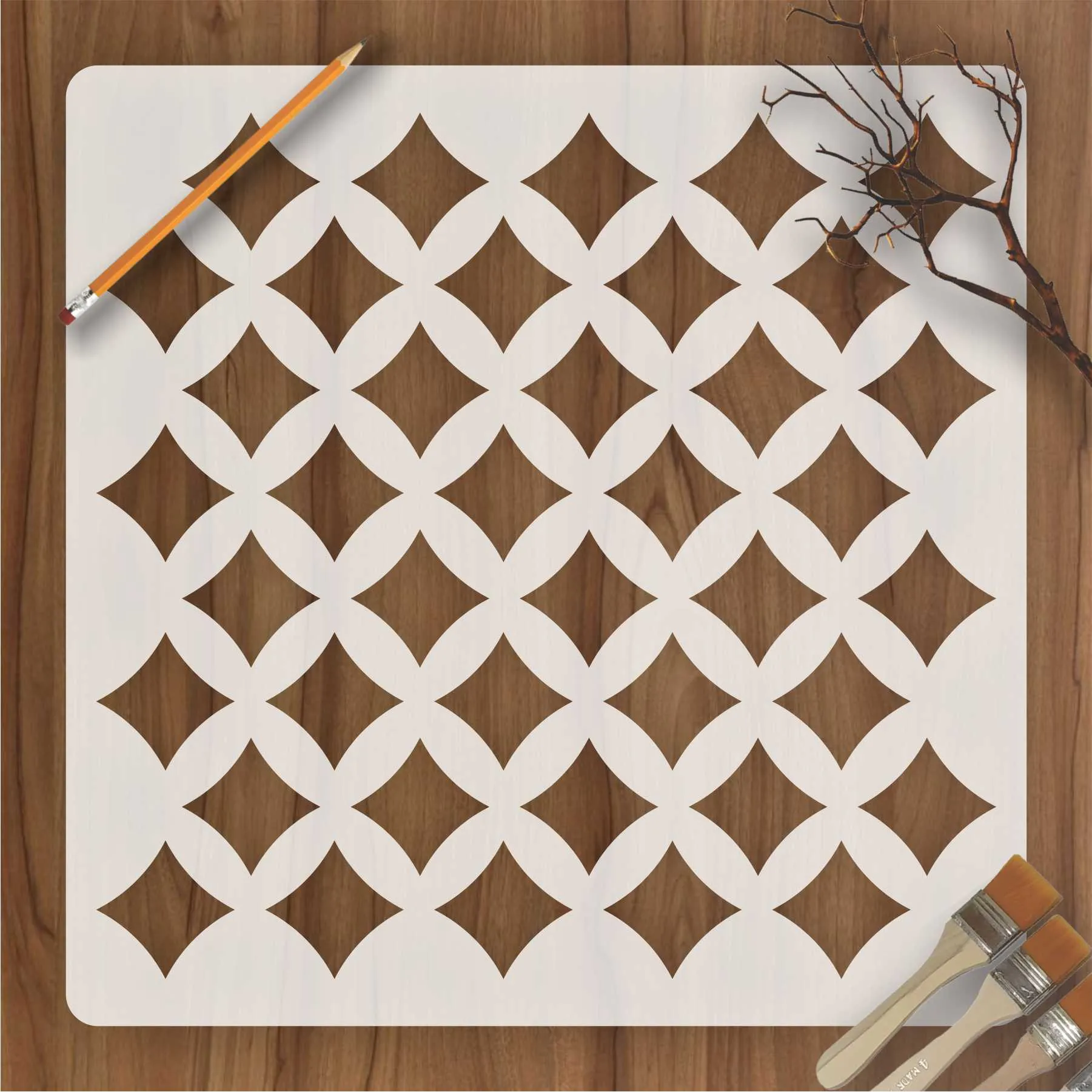 Japanes Traditional Pattern Stencil Reusable Stencil For Canvas And Wall Painting.ID #419
