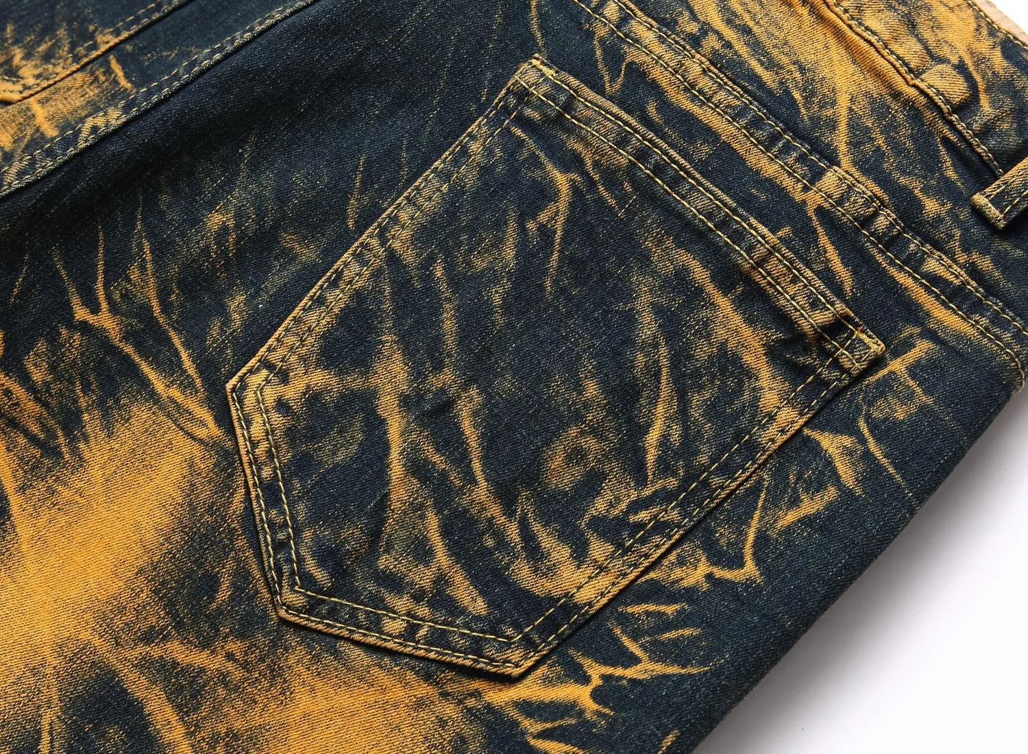JE&NS Men's Ripped Jeans, Slim Fit Straight Leg, Denim Jeans Pants for Men
