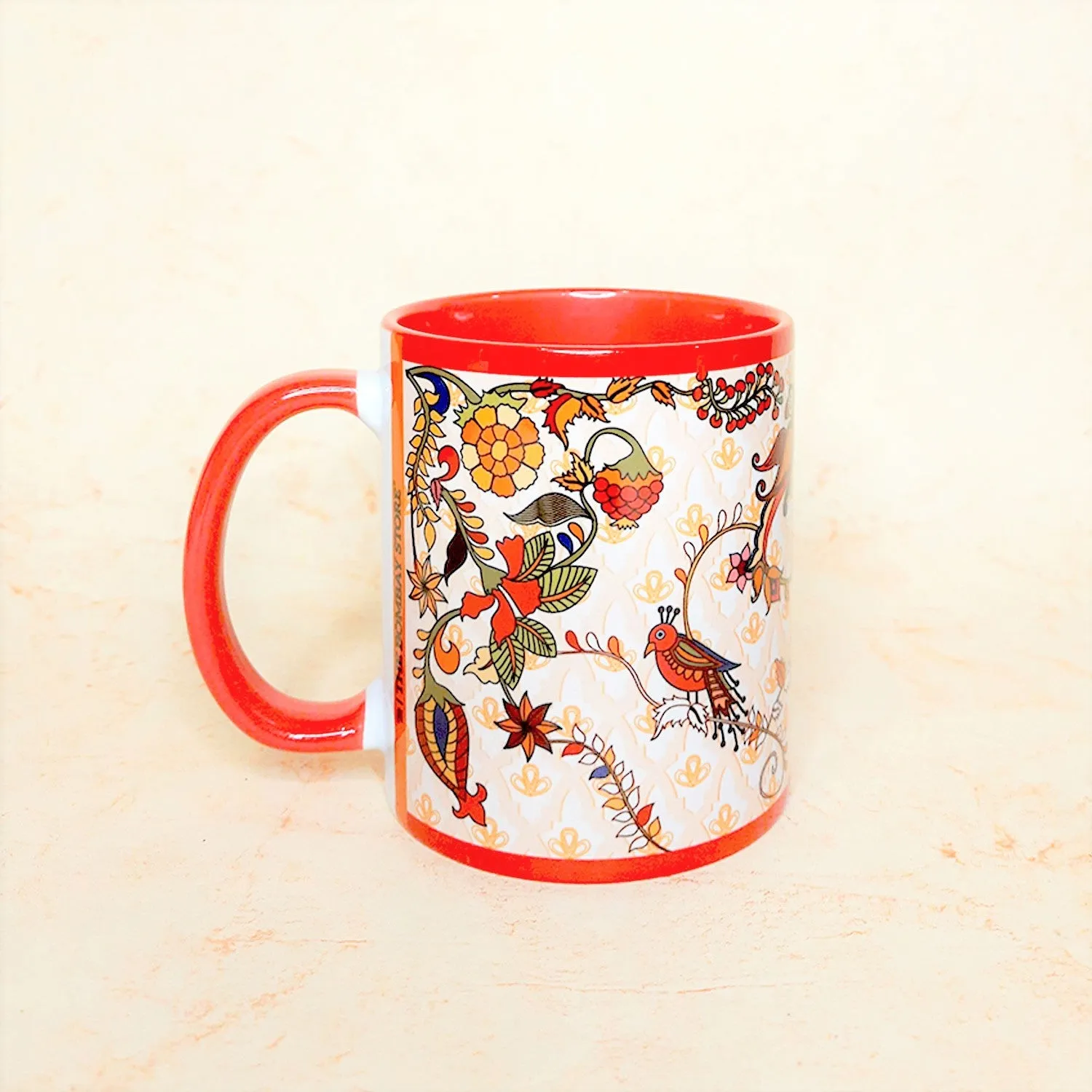 Kalamkari Coffee Mugs Set of 2 (300 ml each)