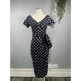 Lady V Dress - Black Polka (10)