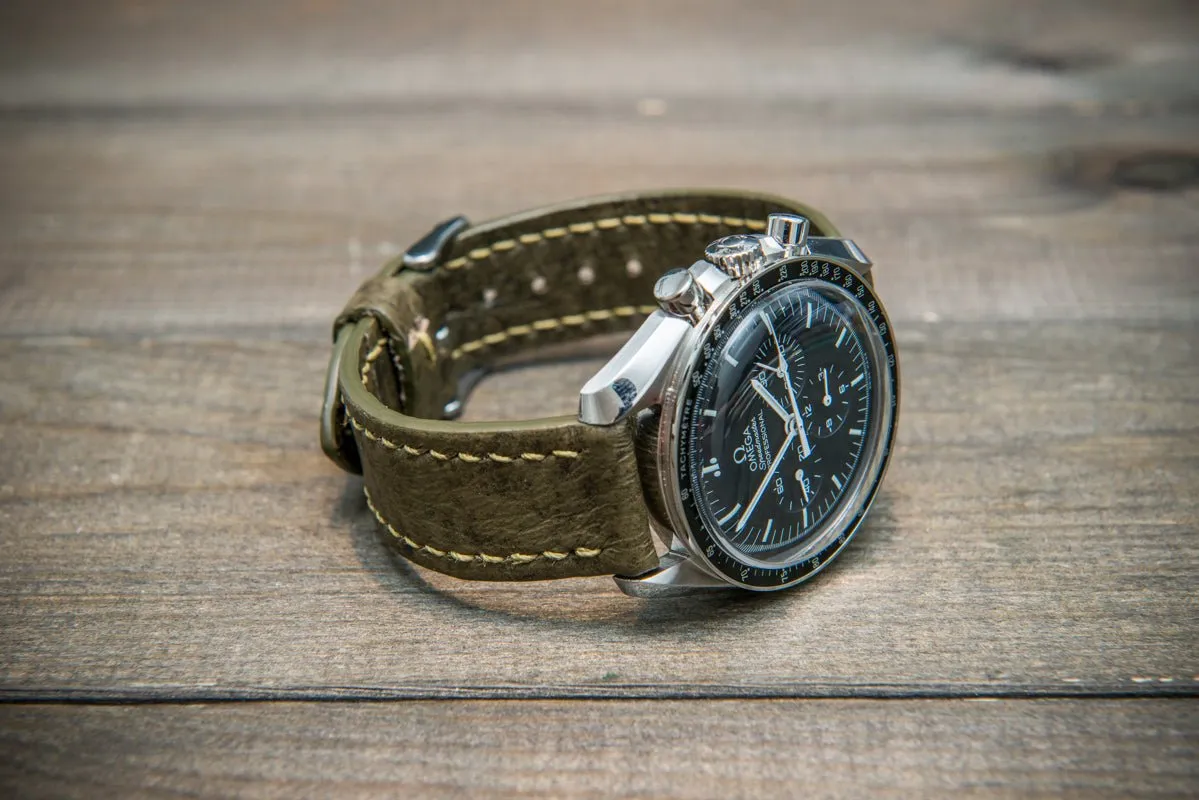 Leather watch strap (Mora Attilio), handmade in Finland -10-26 mm