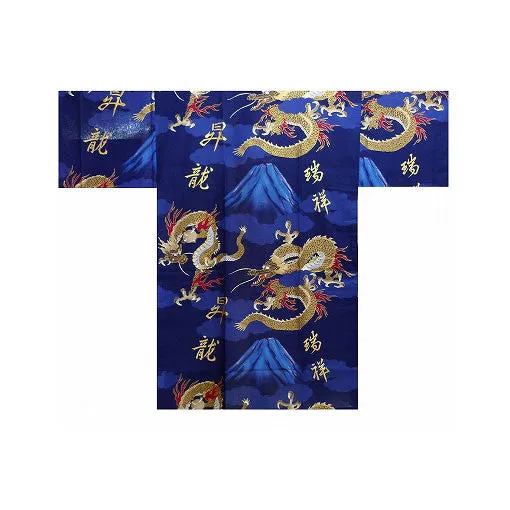 Men's Yukata: Mount Fuji Dragon