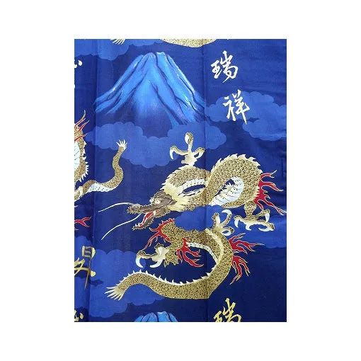 Men's Yukata: Mount Fuji Dragon