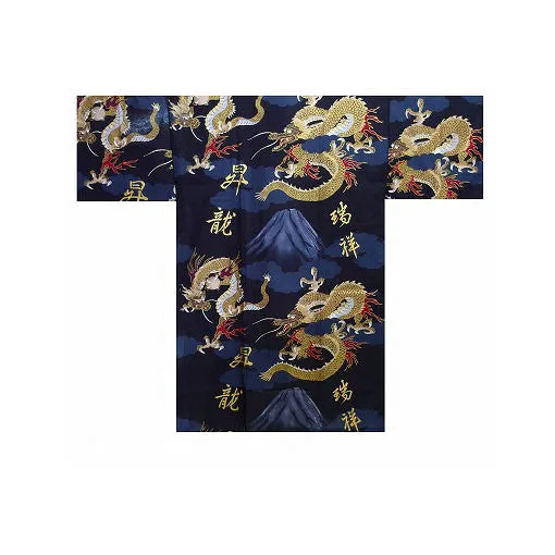 Men's Yukata: Mount Fuji Dragon