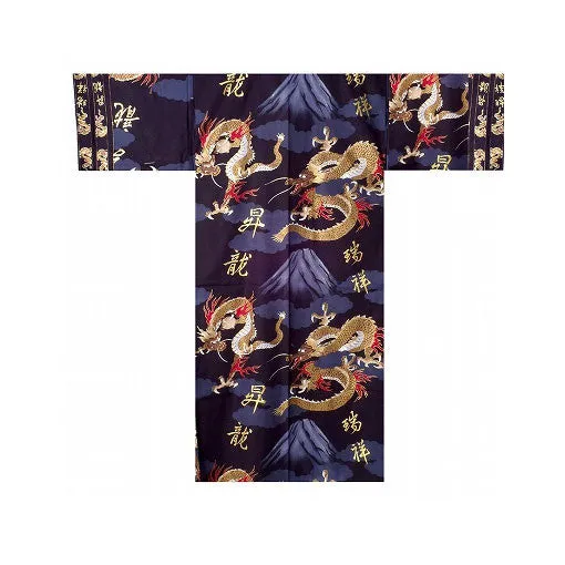 Men's Yukata: Mount Fuji Dragon