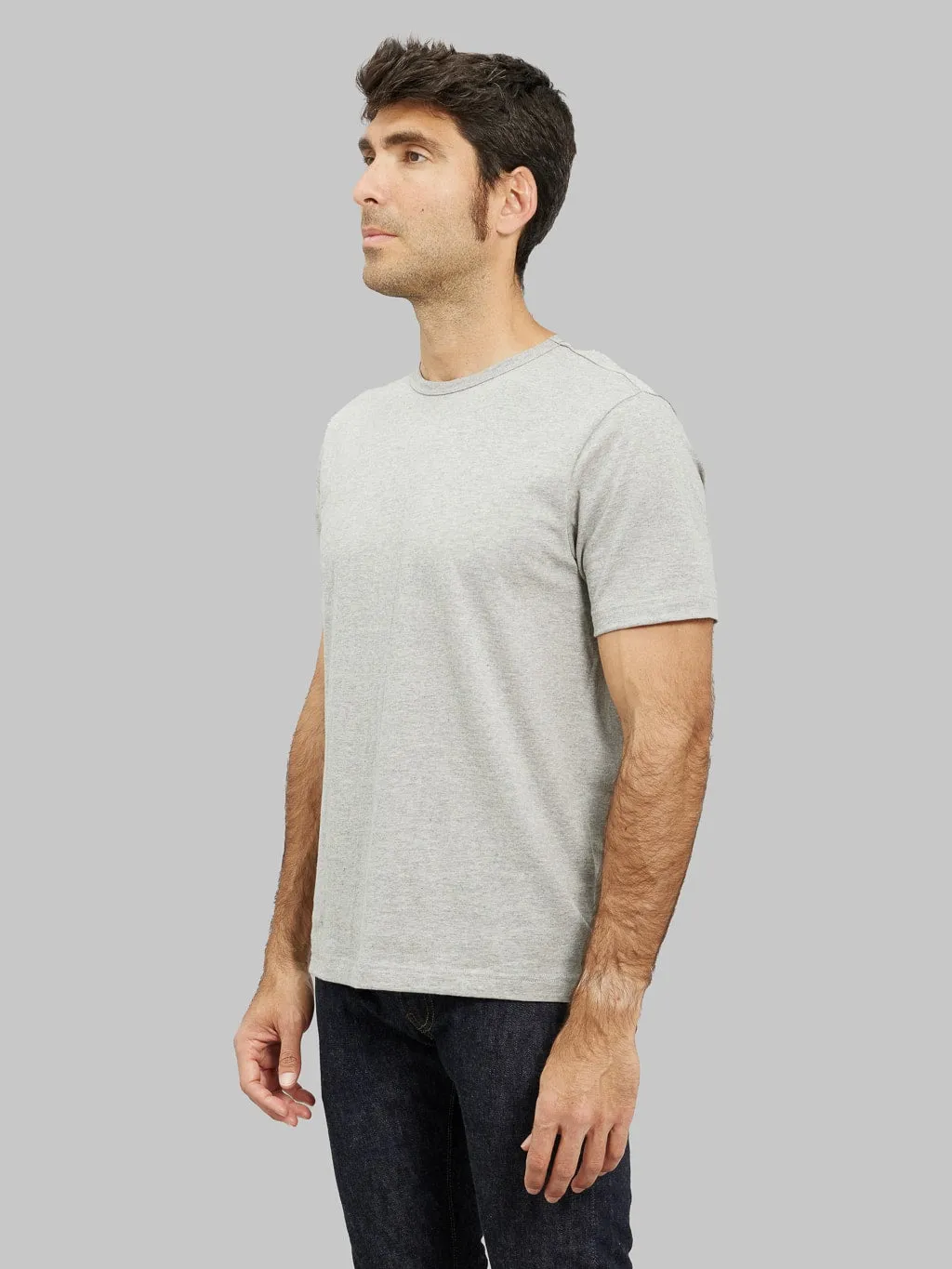 Merz b. Schwanen 1950s 5.5oz Loopwheeled Classic Fit T-Shirt Grey Melange