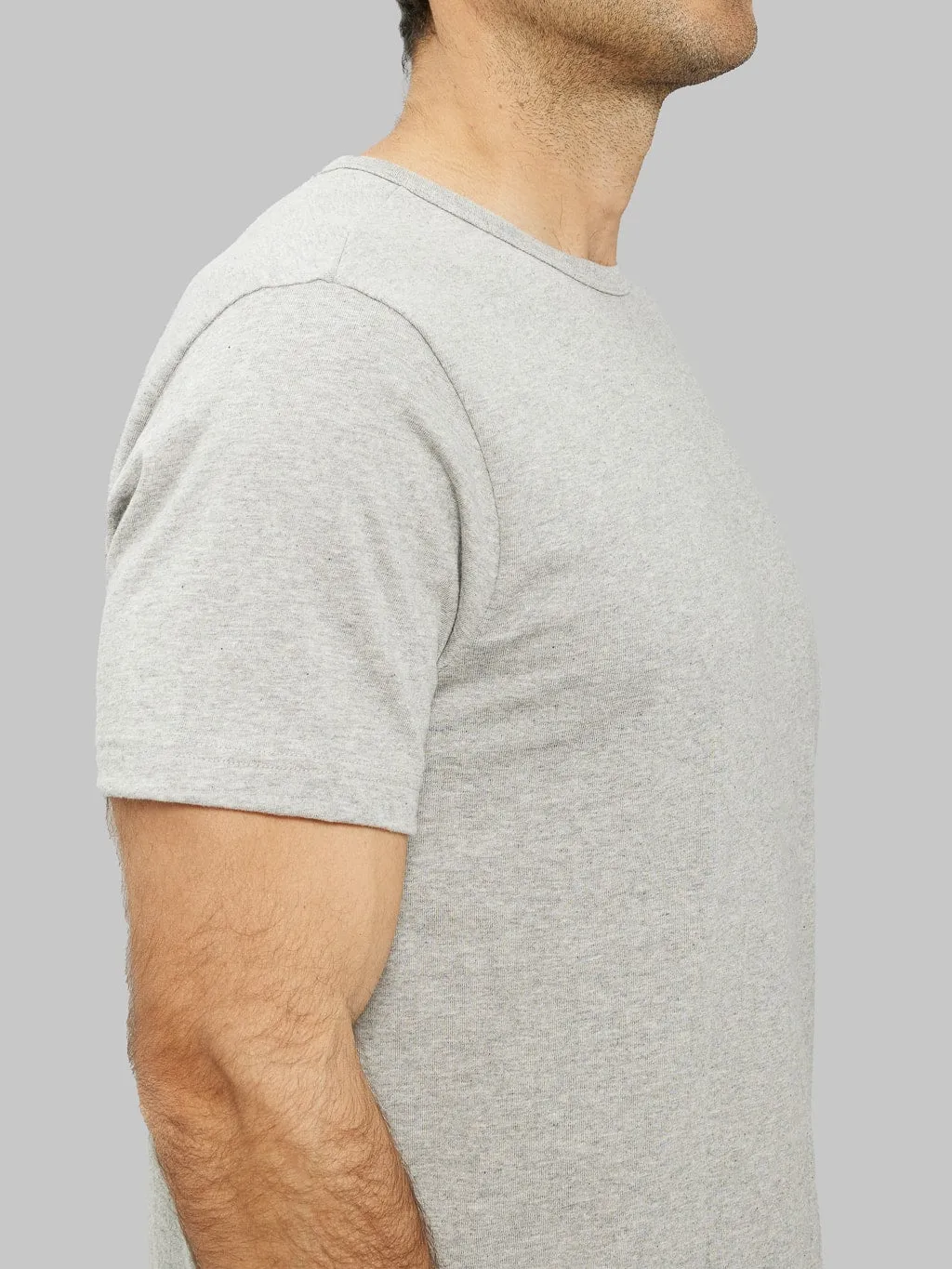 Merz b. Schwanen 1950s 5.5oz Loopwheeled Classic Fit T-Shirt Grey Melange