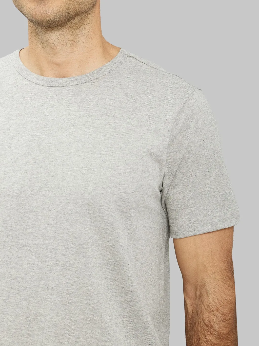 Merz b. Schwanen 1950s 5.5oz Loopwheeled Classic Fit T-Shirt Grey Melange